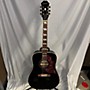 Used Epiphone Hummingbird Pro Acoustic Electric Guitar Black