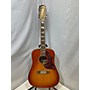 Used Epiphone Hummingbird. 12 String Acoustic Electric Guitar 2 Color Sunburst