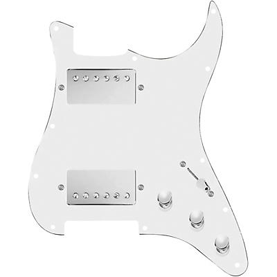 920d Custom Hushed and Humble HH Loaded Pickguard for Strat With Nickel Smoothie Humbuckers and S3W-HH Wiring Harness