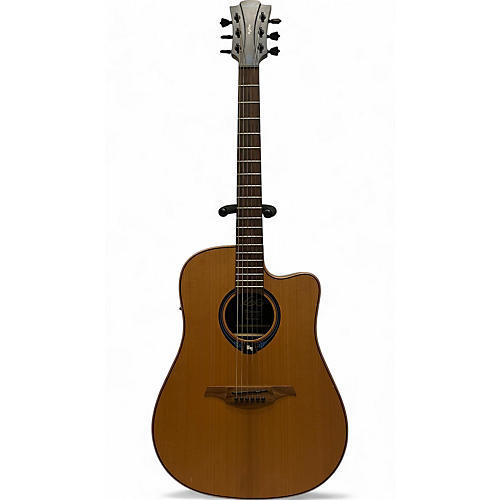 Lag Guitars HyVibe Acoustic Electric Guitar Natural Musician's Friend