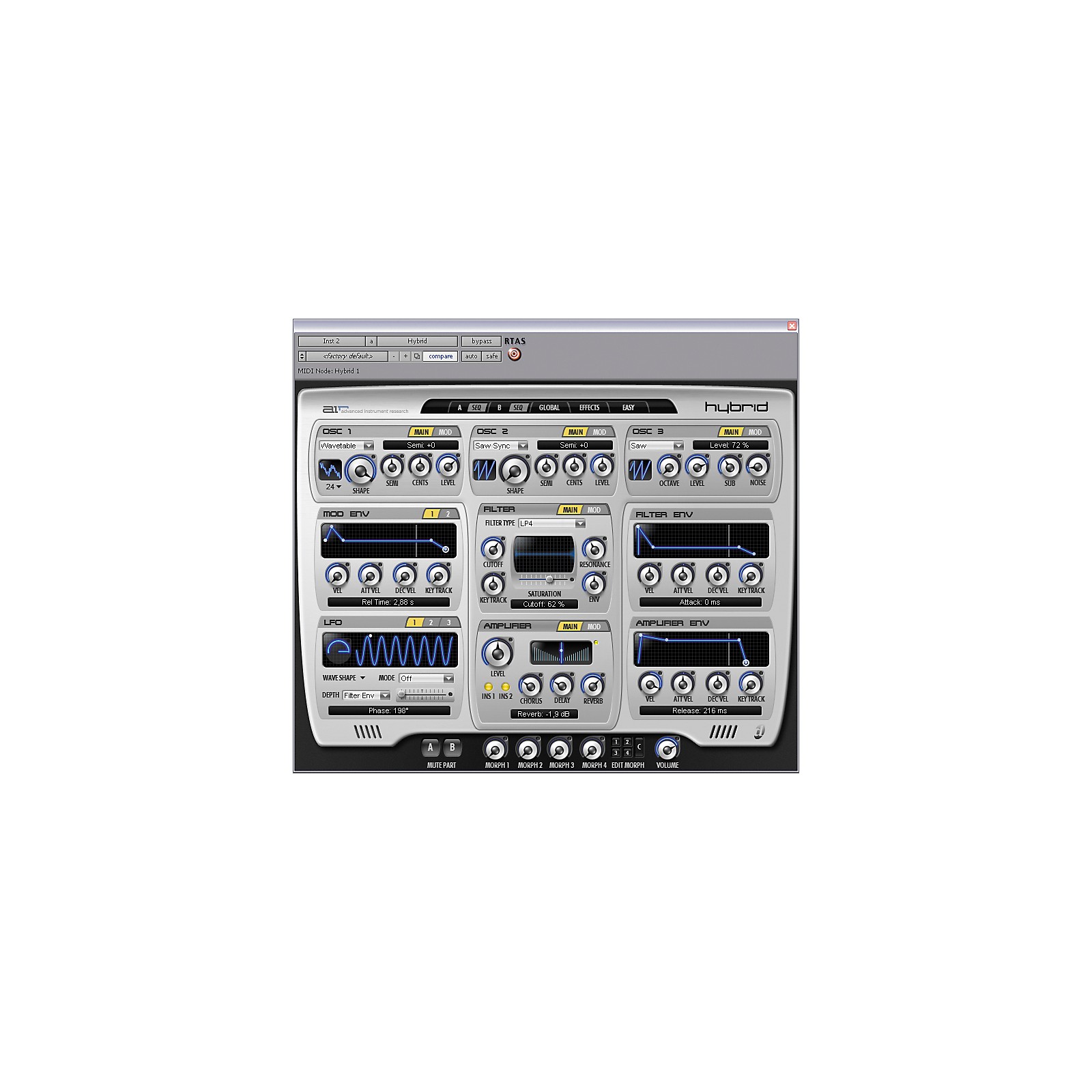 Digidesign Hybrid HighDefinition Synthesizer Musician's Friend