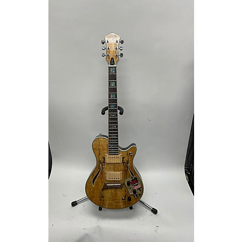 Michael Kelly Hybrid Special Hollow Body Electric Guitar Spalted Maple Burst