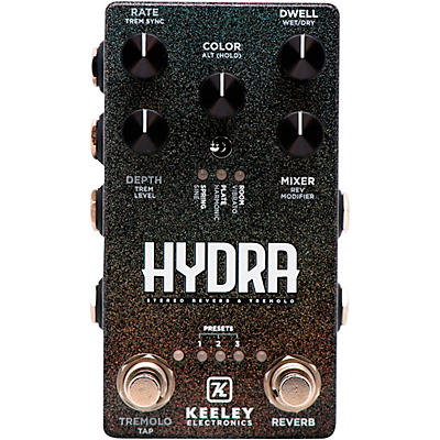 Keeley Hydra Stereo Reverb & Tremolo Effects Pedal