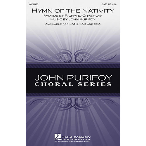 Hal Leonard Hymn of the Nativity SATB composed by John Purifoy