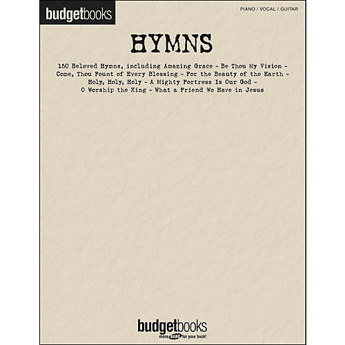 Hal Leonard Hymns - Budget Books arranged for piano, vocal, and guitar (P/V/G)