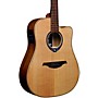 Open-Box Lag Guitars Hyvibe Dreadnought Cutaway Acoustic Guitar with Bag Condition 1 - Mint Natural