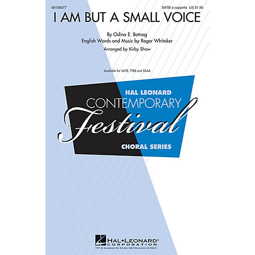 Hal Leonard I Am But a Small Voice TTBB A Cappella Arranged by Kirby Shaw