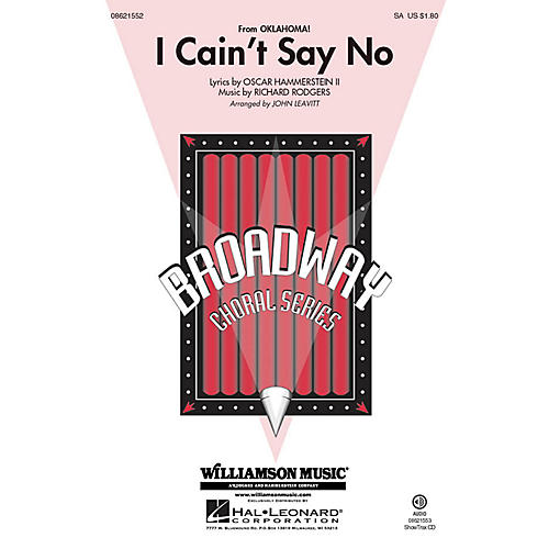 Hal Leonard I Cain't Say No (from Oklahoma) SA arranged by John Leavitt