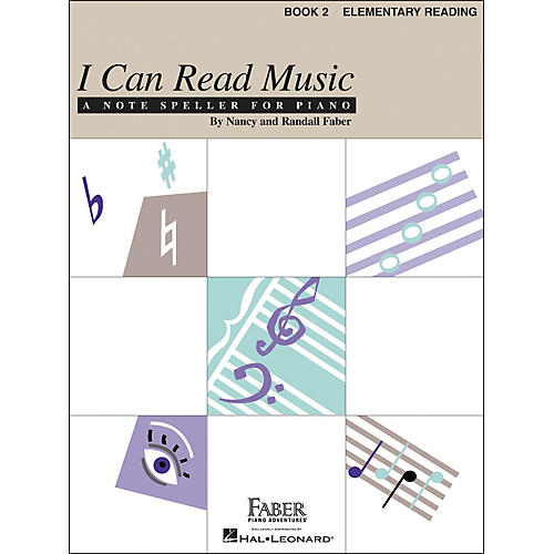 Faber Piano Adventures I Can Read Music Book 2 Elementary Reading Notespeller for Piano - Faber Piano