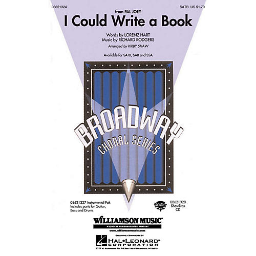 Hal Leonard I Could Write a Book SATB arranged by Kirby Shaw