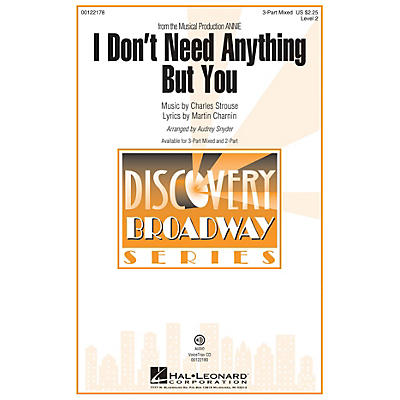 Hal Leonard I Don't Need Anything But You (from Annie) Discovery Level 2 VoiceTrax CD Arranged by Audrey Snyder