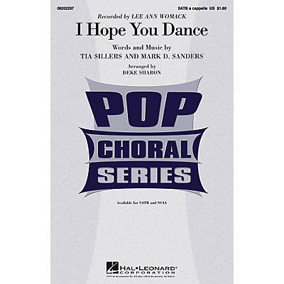 Hal Leonard I Hope You Dance SSAA A CAPPELLA by Lee Ann Womack Arranged by Deke Sharon