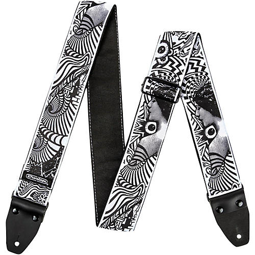 Dunlop I Love Dust Guitar Strap Vortex Black White