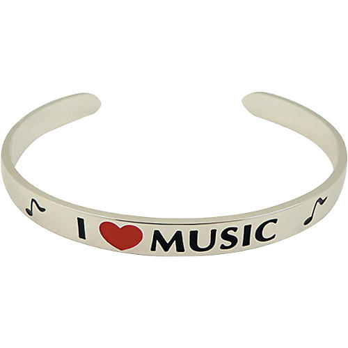 I Love Music Cuff Bracelet