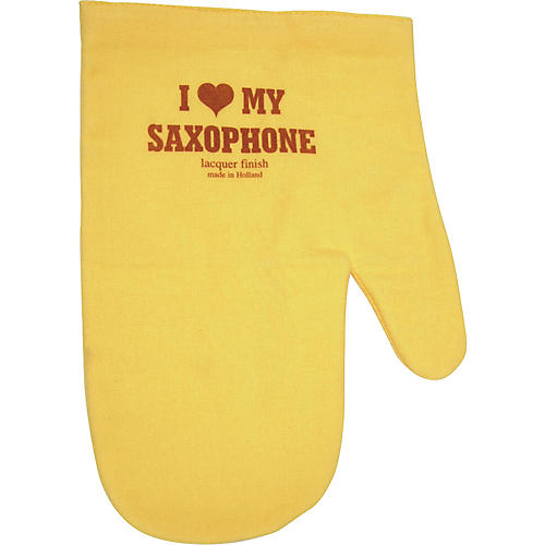 I Love My Saxophone Cleaning Mitt