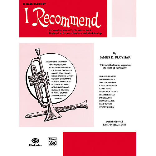 Alfred I Recommend B-Flat Bass Clarinet