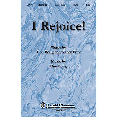 Shawnee Press I Rejoice! SATB composed by Don Besig