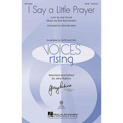 Hal Leonard I Say a Little Prayer SATB by Dionne Warwick arranged by Michele Weir