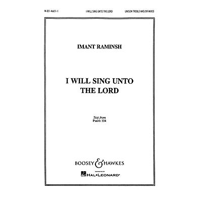 Boosey and Hawkes I Will Sing Unto the Lord (SATB and Piano) SATB composed by Imant Raminsh