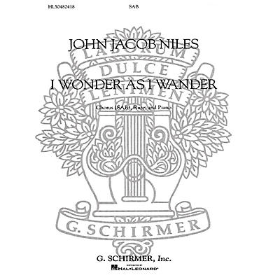 G. Schirmer I Wonder as I Wander SAB composed by John Jacob Niles