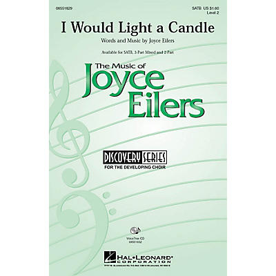 Hal Leonard I Would Light a Candle 3-Part Mixed Composed by Joyce Eilers