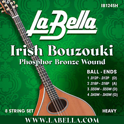 La Bella IB Irish Bouzouki 8-String Set