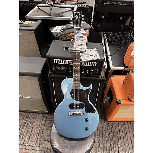 Vintage ICON Solid Body Electric Guitar Blue
