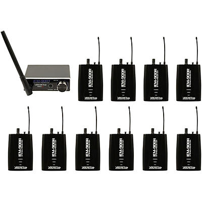 VocoPro IEM-900-10PACK Wireless Assistive Listening System - 10 Receivers and 1 Transmitter