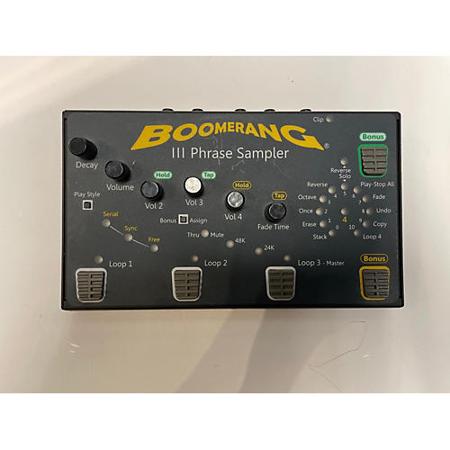 Boomerang III Phrase Sampler Pedal