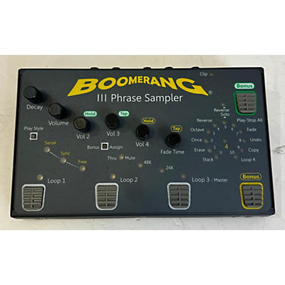 Boomerang III Phrase Sampler Pedal