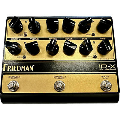 Friedman IR-X Dual-Tube Preamp DI+IR Dual-Channel 12AX7 Tubes Effects Pedal Black Effect Pedal