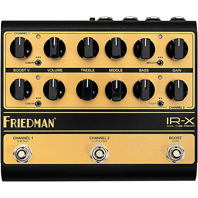 Friedman IR-X Dual-Tube Preamp DI+IR Dual-Channel 12AX7 Tubes Effects Pedal