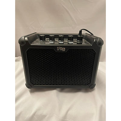 IK Multimedia IRig Micro Amp 15W 1x4 Battery-Powered Guitar Combo Amp Black Battery Powered Amp