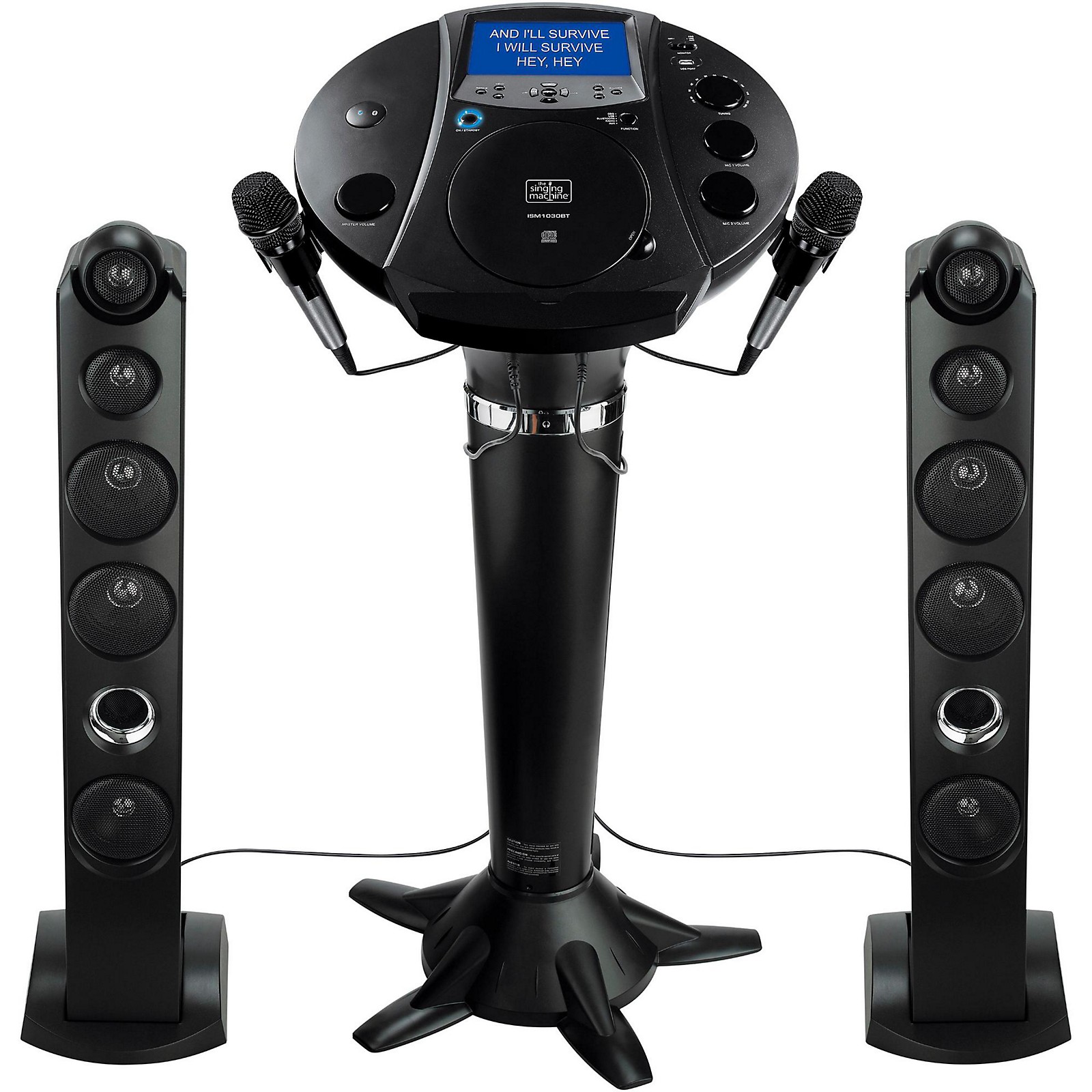 The Singing Machine ISM1030BT Bluetooth Pedestal Karaoke System