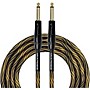 KIRLIN IWB Black/Gold Woven Instrument Cable 1/4