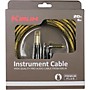 KIRLIN IWB Black/Gold Woven Instrument Cable 1/4