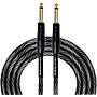 KIRLIN IWB Black/White Woven Instrument Cable 1/4