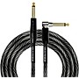 KIRLIN IWB Black/White Woven Instrument Cable 1/4
