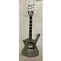 Used King Ice Style Solid Body Electric Guitar Silver Sparkle