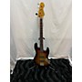 Used Vintage Icon Jazz Bass Electric Bass Guitar distressed sunburst