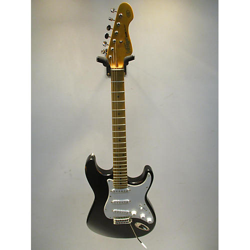 Vintage Icon V6 Solid Body Electric Guitar Black