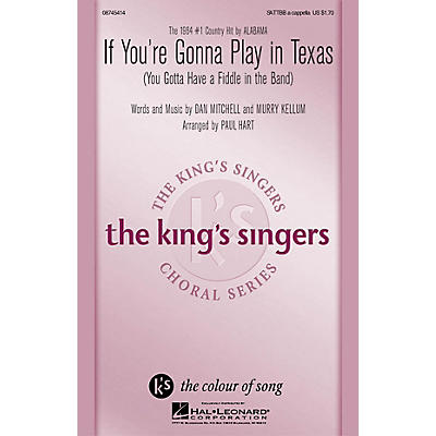 Hal Leonard If You're Gonna Play in Texas (You Gotta Have a Fiddle in the Band) SATTBB A Cappella arranged by Paul Hart