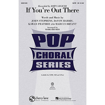 Hal Leonard If You're Out There ShowTrax CD by John Legend Arranged by Mark Brymer