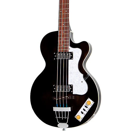 Hofner Ignition Series Short-Scale Club Bass Guitar Trans Black