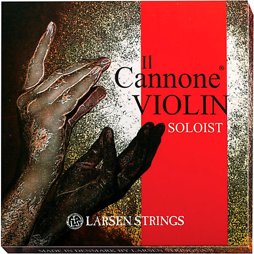 Larsen Strings Il Cannone Soloist Violin String Set 4/4 Size Medium Gauge, Ball End