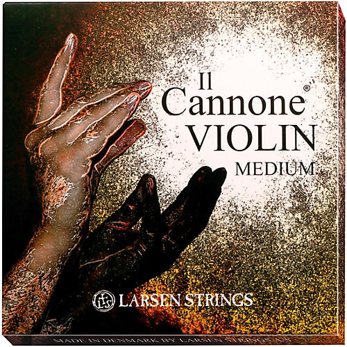 Larsen Strings Il Cannone Violin String Set 4/4 Size Medium Gauge, Ball End