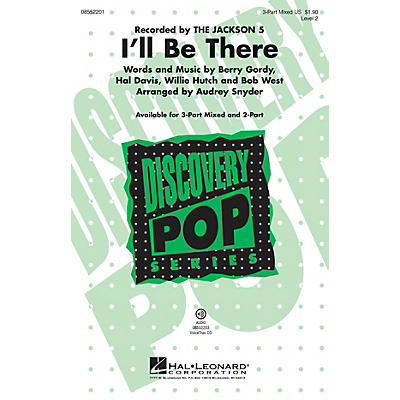 Hal Leonard I'll Be There 2-Part by Michael Jackson Arranged by Audrey Snyder