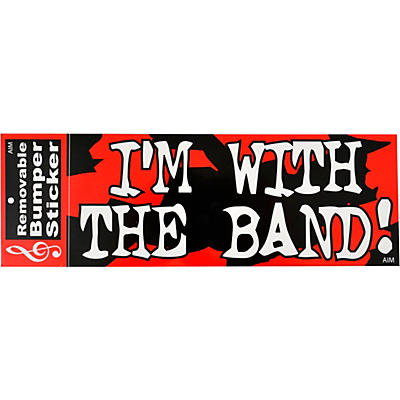 AIM I'm With The Band Bumper Sticker