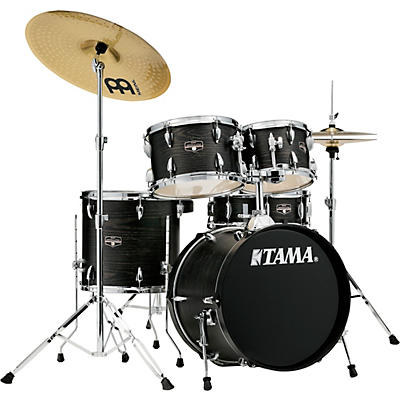 Tama Imperialstar 5-Piece Complete Drum Set With 18" Bass Drum and MEINL HCS Cymbals