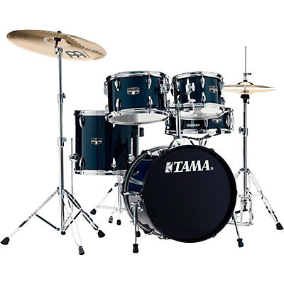 Tama Imperialstar 5-Piece Complete Drum Set With 18" Bass Drum and MEINL HCS Cymbals